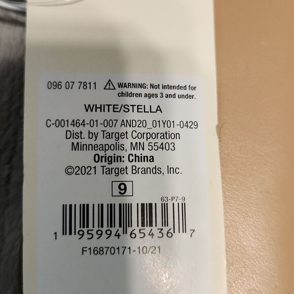 NWT A New Day Size 9 STELLA White Slide Sandals with Studded Straps - Picture 5 of 5